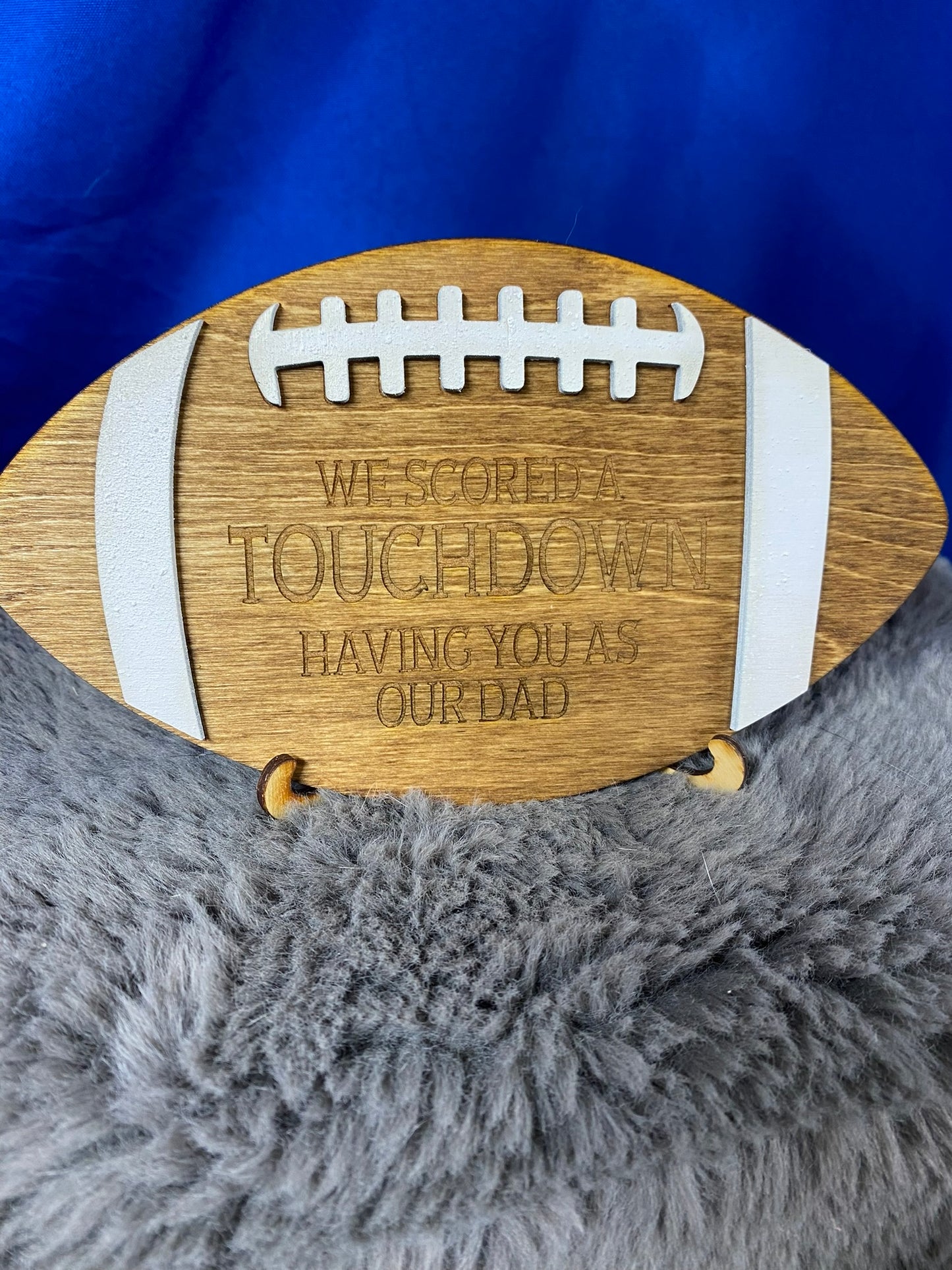 Custom Father's Day Football Plaque