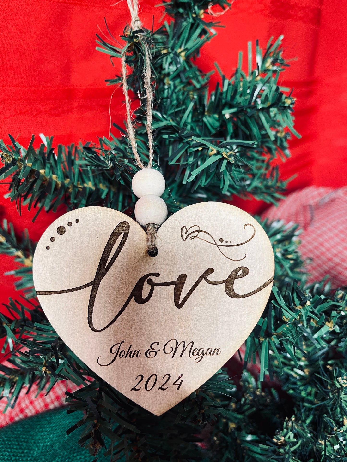 Custom LOVE Ornament