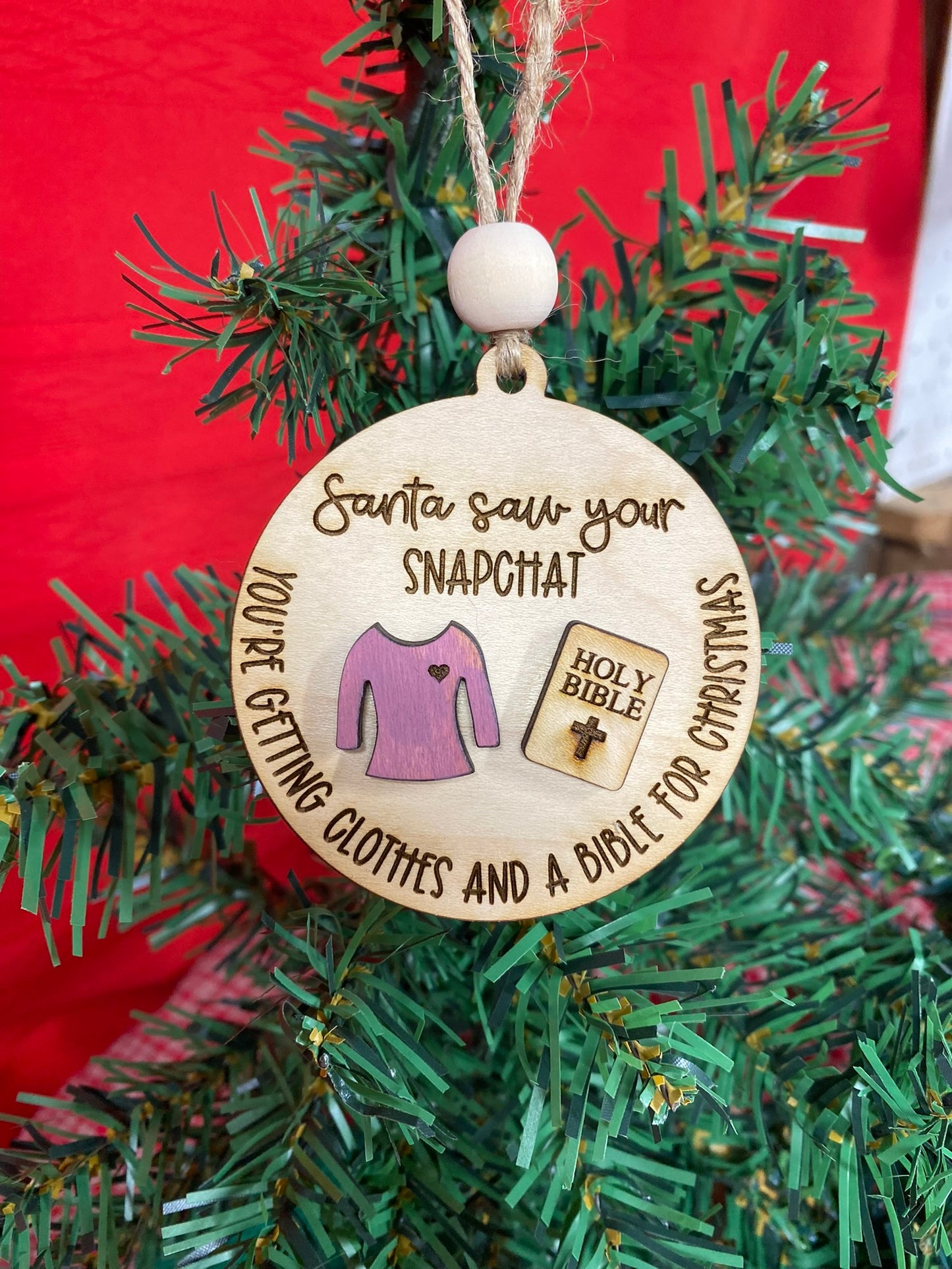 Snapchat Ornament