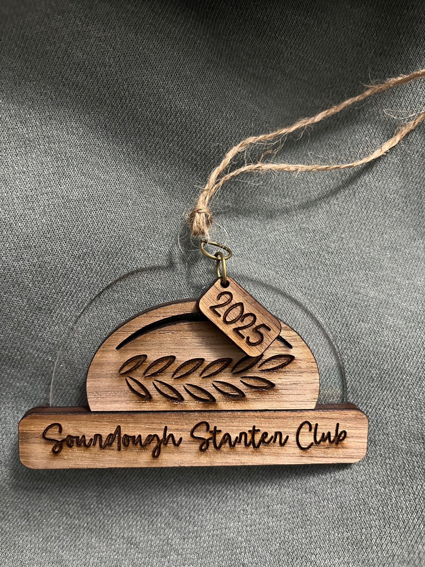 Sourdough Starter Club 2025 Wooden Ornament