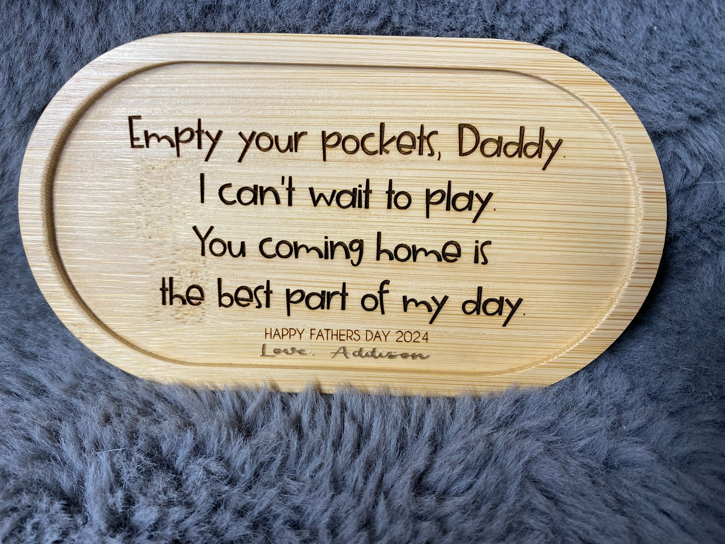Personalized Father's Day Tray