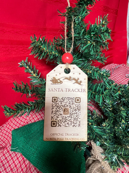 Santa Tracker QR Code Ornament