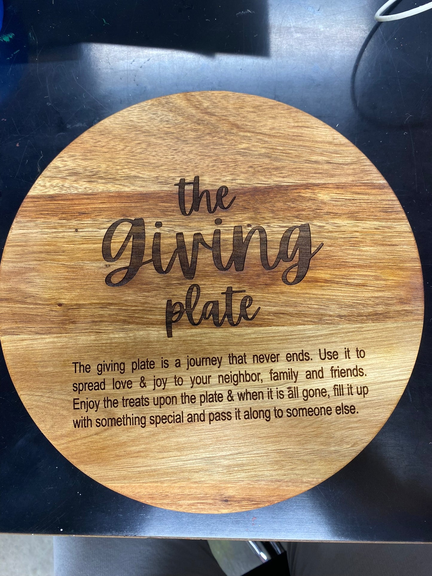 Wood Giving Plate